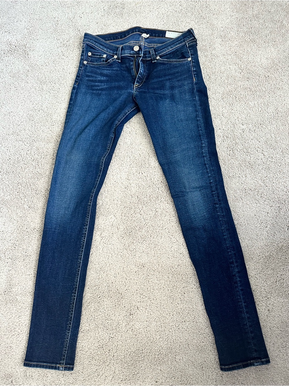 rag & bone Dark Blue Skinny Jeans